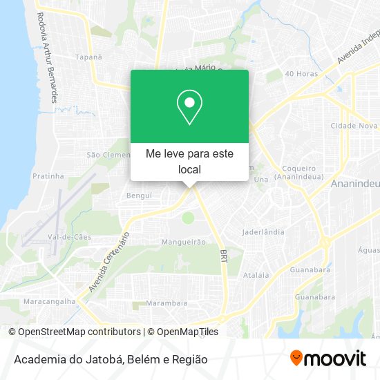 Academia do Jatobá mapa