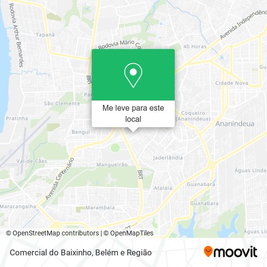 Comercial do Baixinho mapa