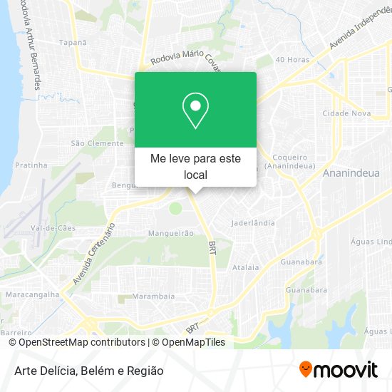 Arte Delícia mapa