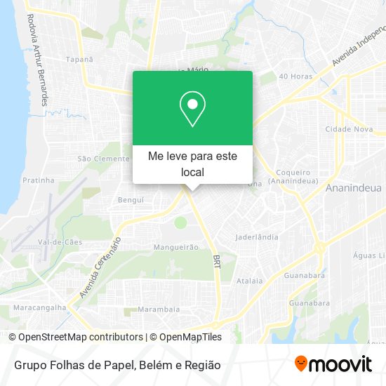 Grupo Folhas de Papel mapa