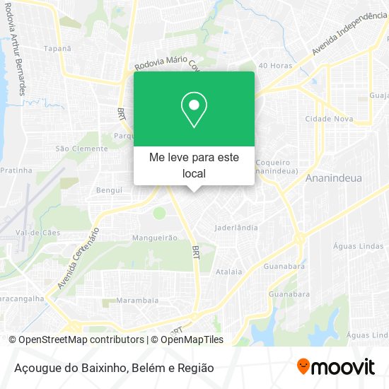 Açougue do Baixinho mapa