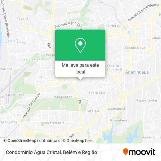 Condomínio Água Cristal mapa