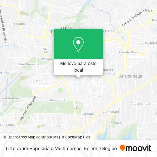 Litterarum Papelaria e Multimarcas mapa