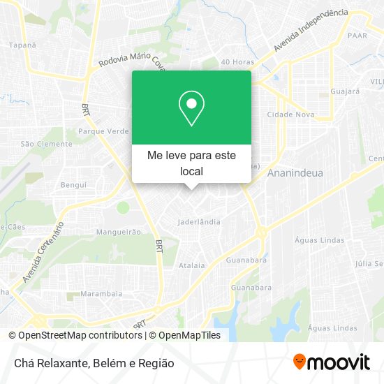 Chá Relaxante mapa