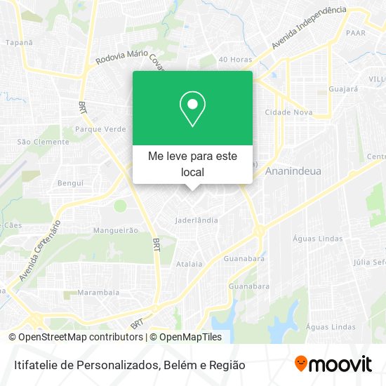 Itifatelie de Personalizados mapa