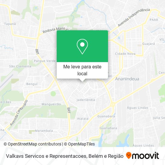 Valkavs Servicos e Representacoes mapa