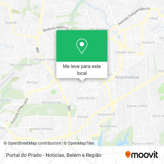 Portal do Prado - Noticias mapa