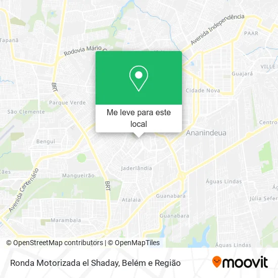 Ronda Motorizada el Shaday mapa