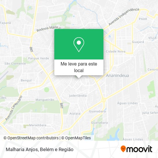 Malharia Anjos mapa