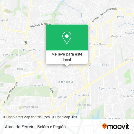 Atacado Ferreira mapa
