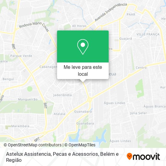Astelux Assistencia, Pecas e Acessorios mapa