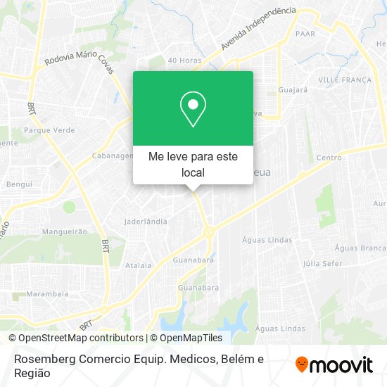 Rosemberg Comercio Equip. Medicos mapa