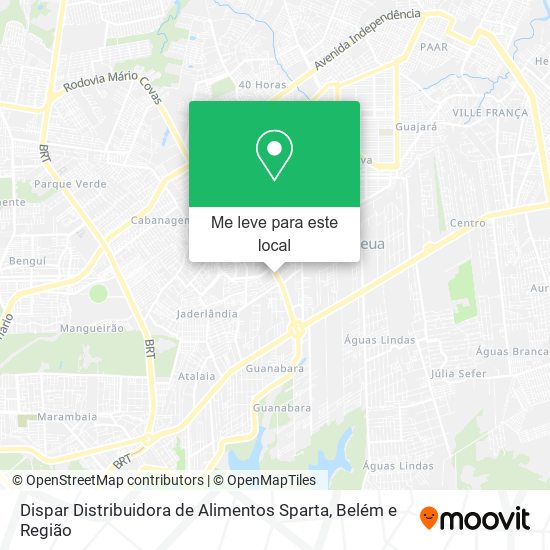 Dispar Distribuidora de Alimentos Sparta mapa