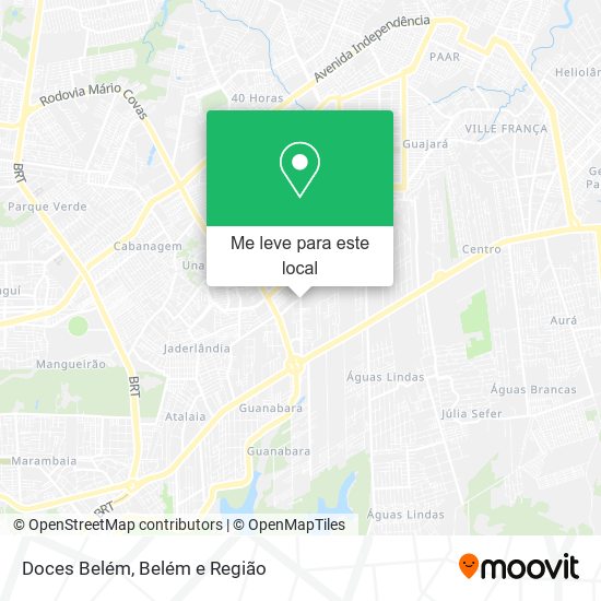 Doces Belém mapa