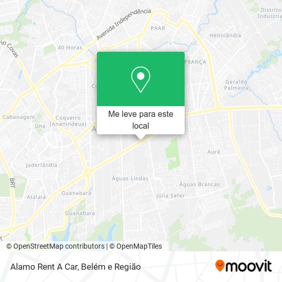 Alamo Rent A Car mapa