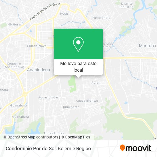 Condomínio Pôr do Sol mapa