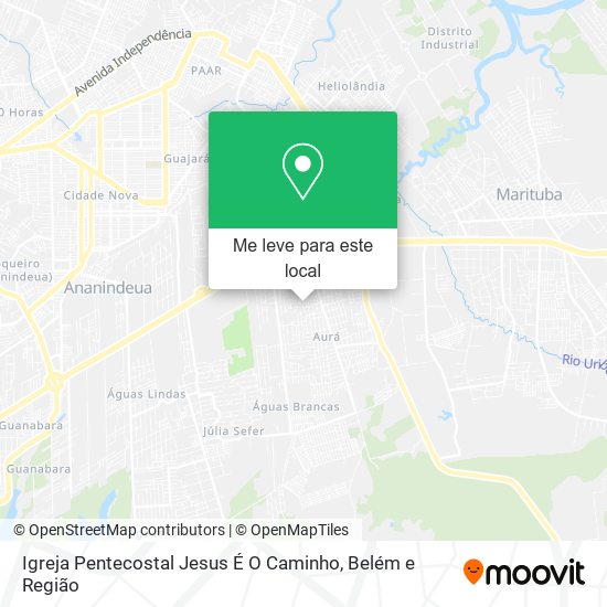 Igreja Pentecostal Jesus É O Caminho mapa