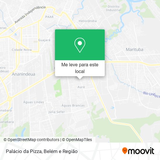 Palácio da Pizza mapa