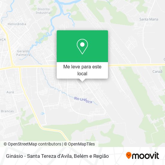 Ginásio - Santa Tereza d'Avila mapa