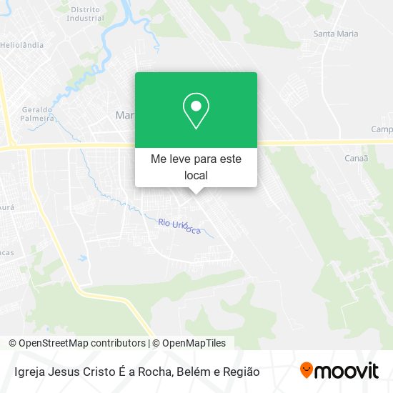 Igreja Jesus Cristo É a Rocha mapa