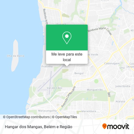 Hangar dos Mangas mapa