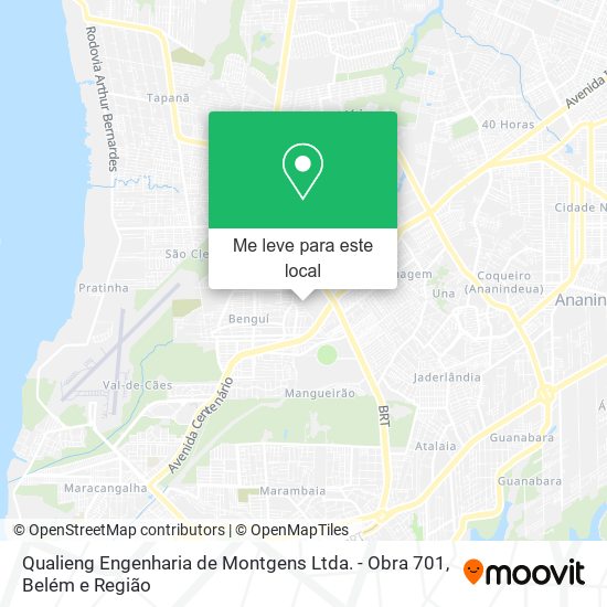 Qualieng Engenharia de Montgens Ltda. - Obra 701 mapa