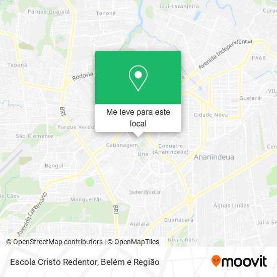 Escola Cristo Redentor mapa