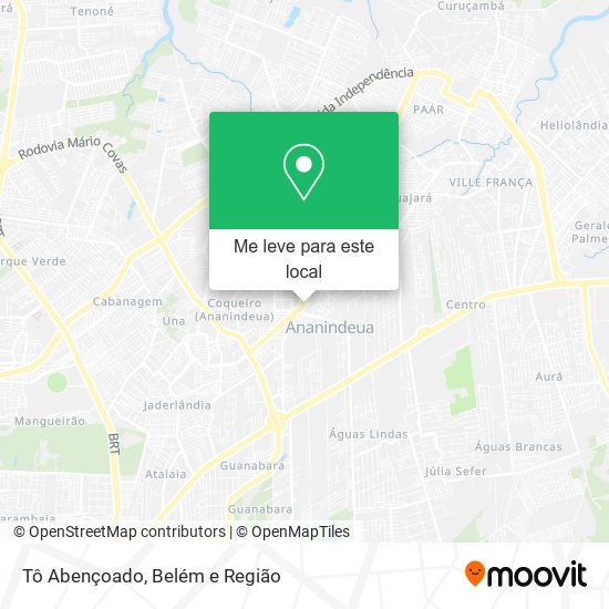 Tô Abençoado mapa