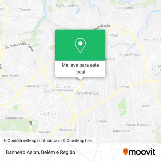 Banheiro Aslan mapa