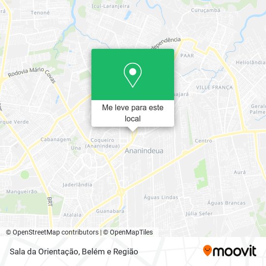 Sala da Orientação mapa