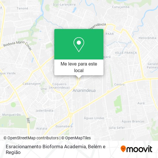 Esracionamento Bioforma Academia mapa