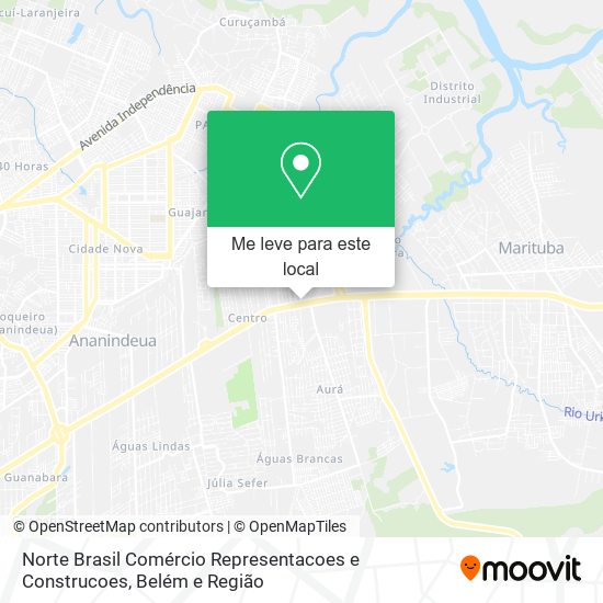Norte Brasil Comércio Representacoes e Construcoes mapa