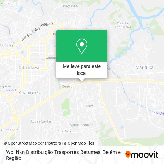 Wbl Nkn Distribuição Trasportes Betumes mapa