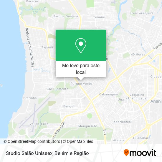 Studio Salão Unissex mapa