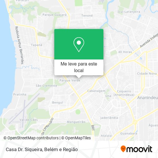 Casa Dr. Siqueira mapa