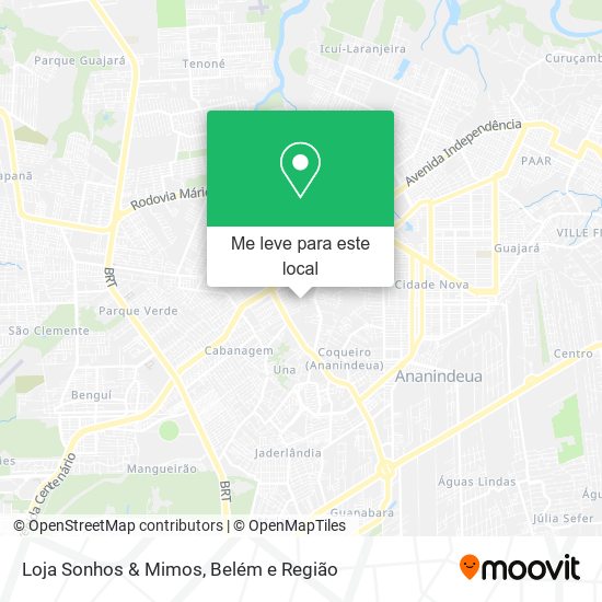 Loja Sonhos & Mimos mapa