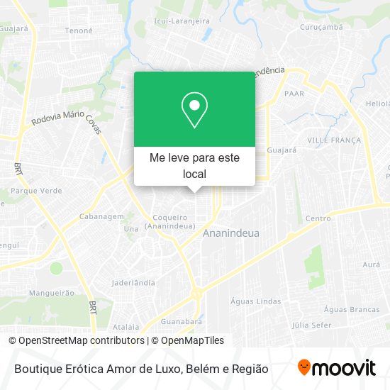 Boutique Erótica Amor de Luxo mapa