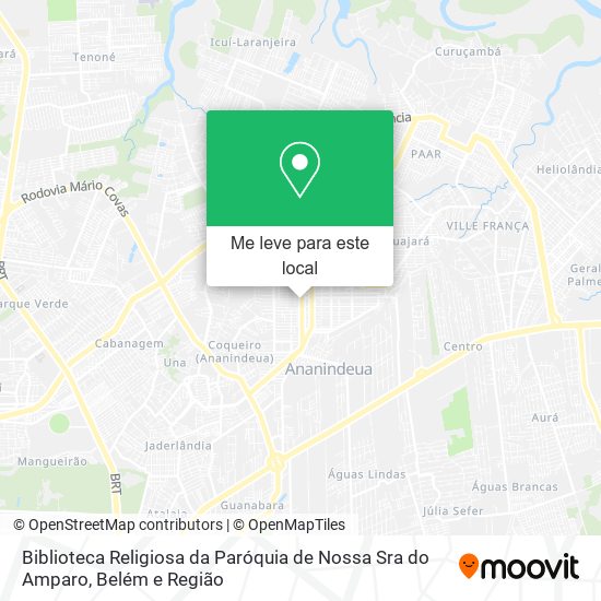 Biblioteca Religiosa da Paróquia de Nossa Sra do Amparo mapa