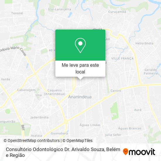 Consultório Odontológico Dr. Arivaldo Souza mapa