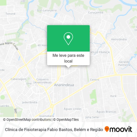 Clínica de Fisioterapia Fabio Bastos mapa