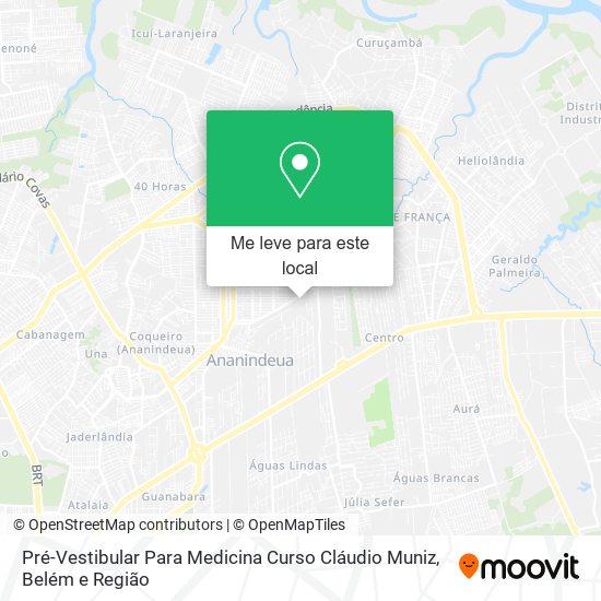 Pré-Vestibular Para Medicina Curso Cláudio Muniz mapa