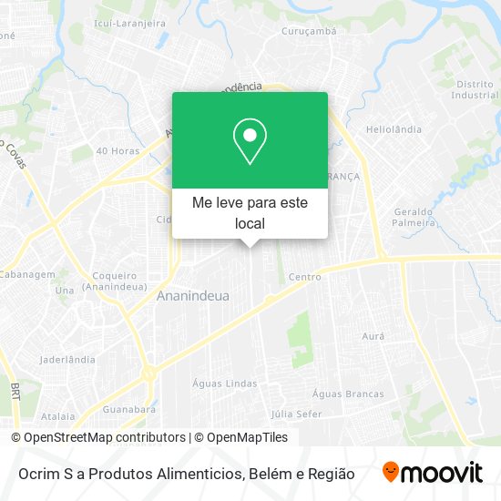 Ocrim S a Produtos Alimenticios mapa