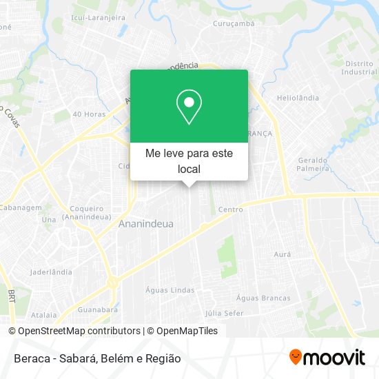 Beraca - Sabará mapa