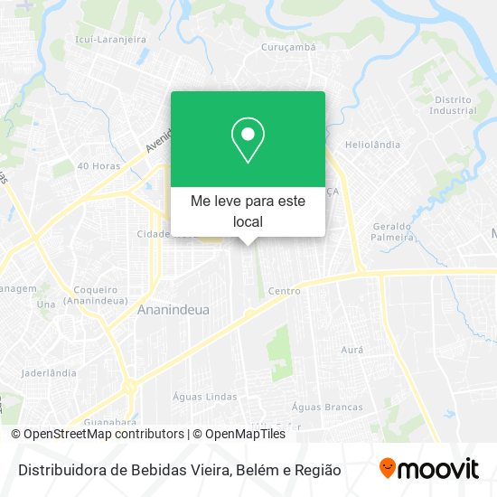 Distribuidora de Bebidas Vieira mapa