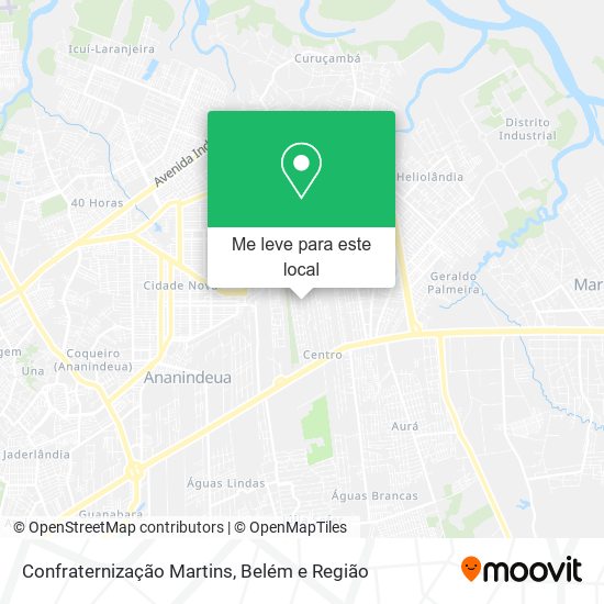 Confraternização Martins mapa