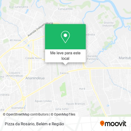 Pizza da Rosário mapa