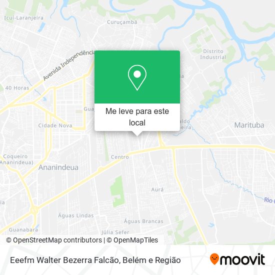 Eeefm Walter Bezerra Falcão mapa