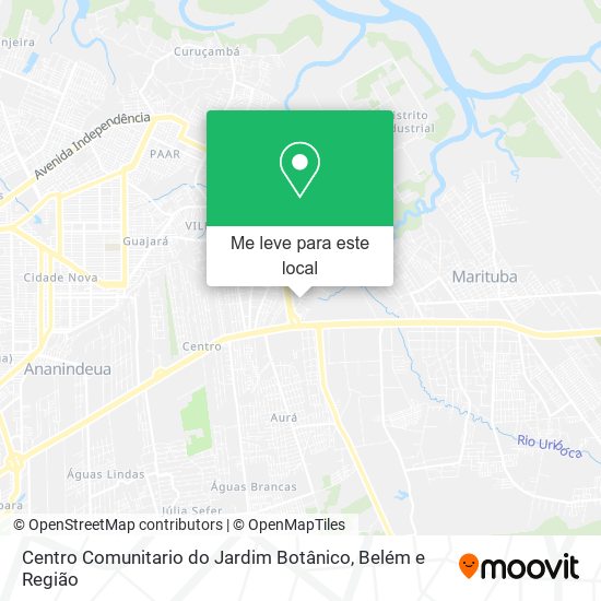 Centro Comunitario do Jardim Botânico mapa