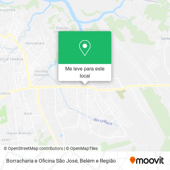 Borracharia e Oficina São José mapa