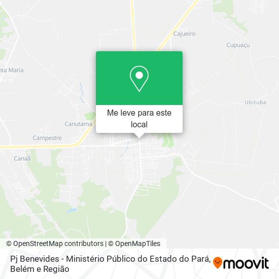 Pj Benevides - Ministério Público do Estado do Pará mapa